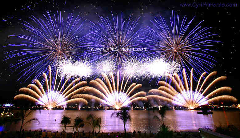 feu, artifice, cannes